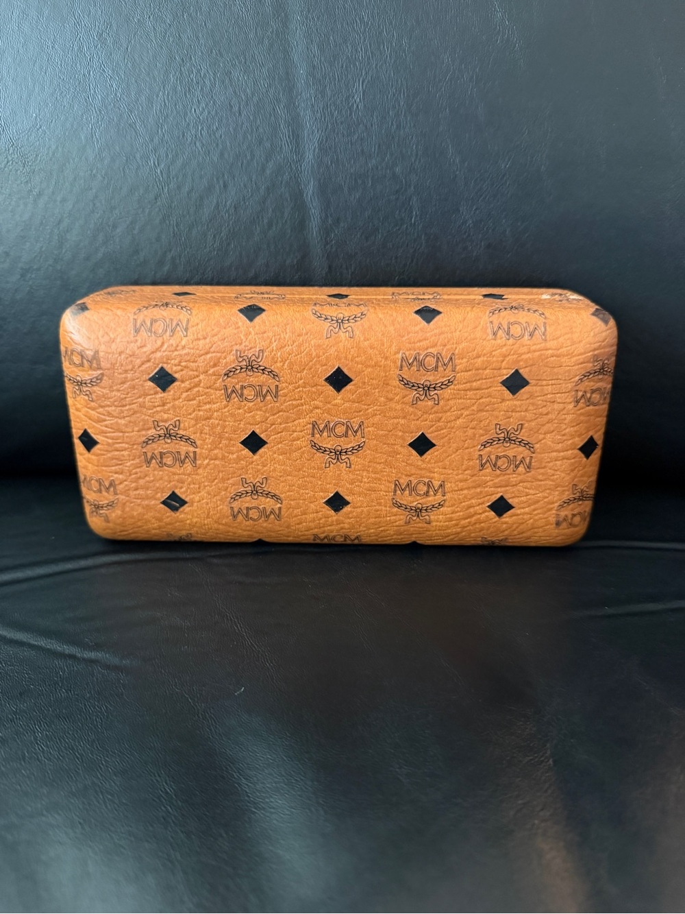 Authentic MCM Monogram Sunglasses Case Brown Hard Case - Picture 3 of 7